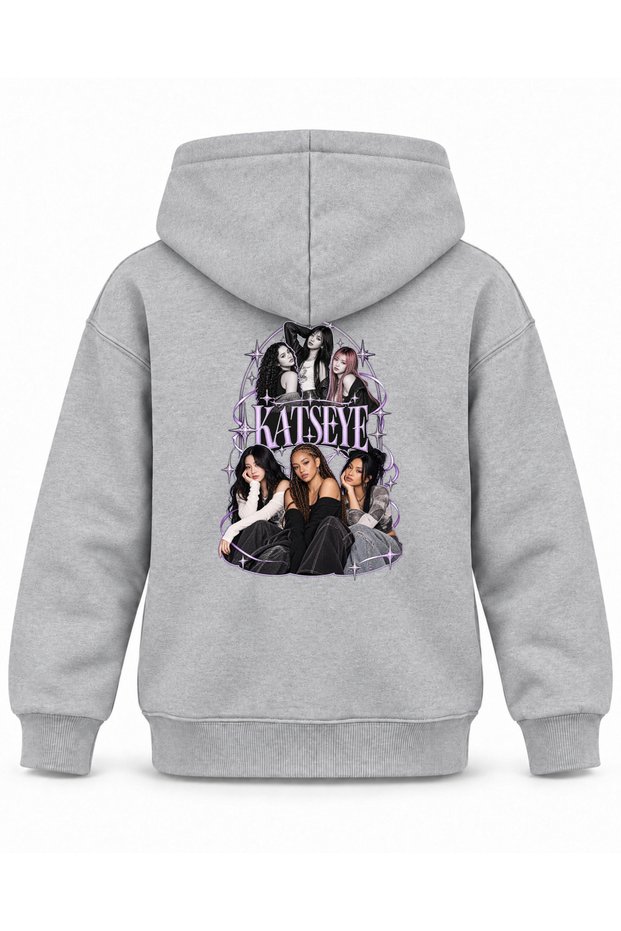 Katseye Kemerli Sahne Arşiv Printed Children's Hooded Sweatshirt