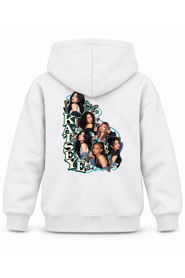 Katseye Butterfly Clip Stage Printed Children's Hooded Sweatshirt