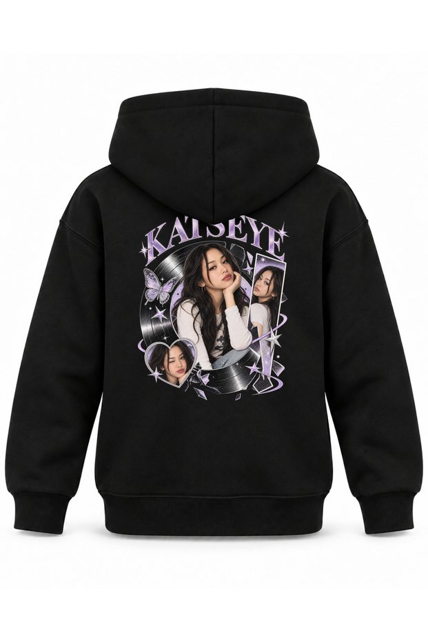 Katseye Pickup Circle Graphic Printed Children's Hooded Sweatshirt