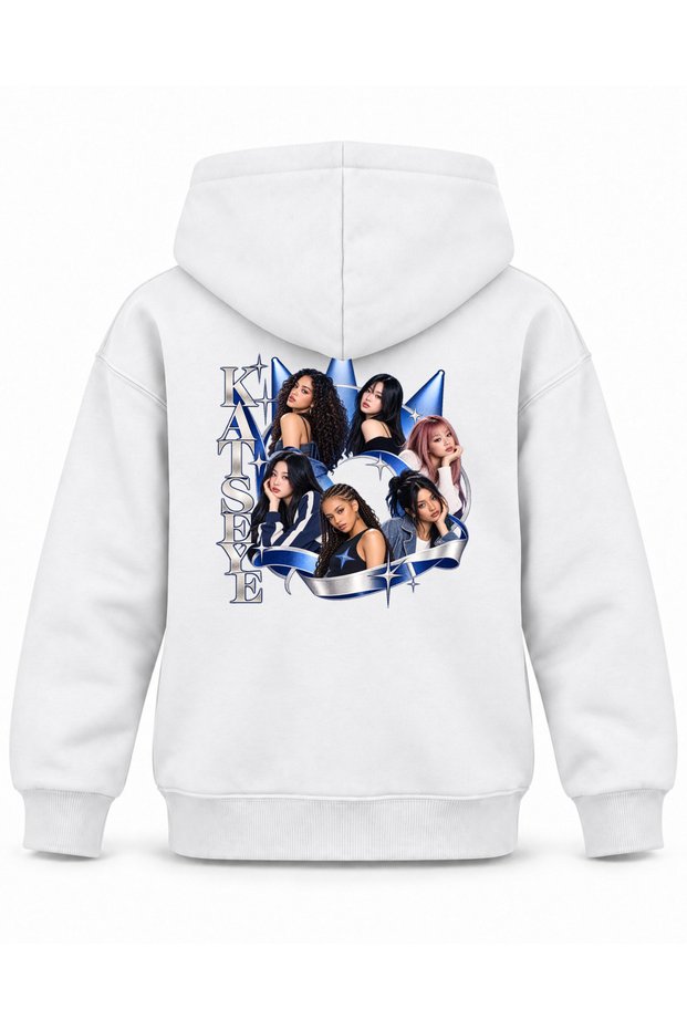 Katseye Stage Lights Portrait Printed Children's Hooded Sweatshirt