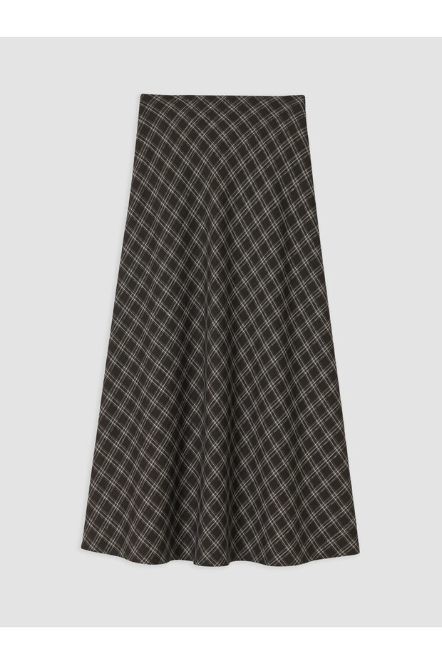I Beli Zippered Diamond Embroidered Flared Skirt from Freezen Store