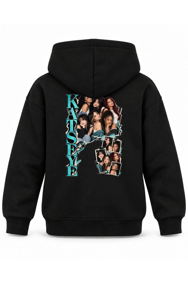 Katseye Magazine Edge Editorial Printed Children's Hooded Sweatshirt