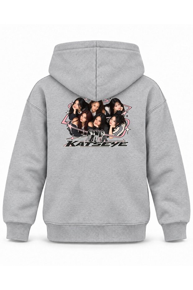 Katseye Labyrinth Line Archive Printed Children's Hooded Sweatshirt