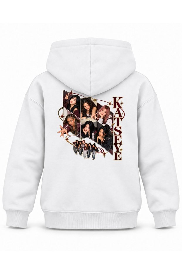 Katseye Box Opening Stage Printed Children's Hooded Sweatshirt