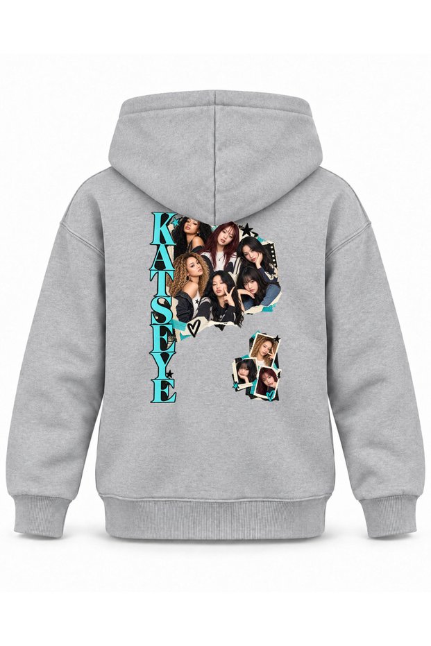 Katseye Archive Folder Editorial Printed Children's Hooded Sweatshirt