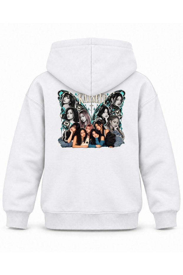Katseye Butterfly Wings Archive Printed Children's Hooded Sweatshirt