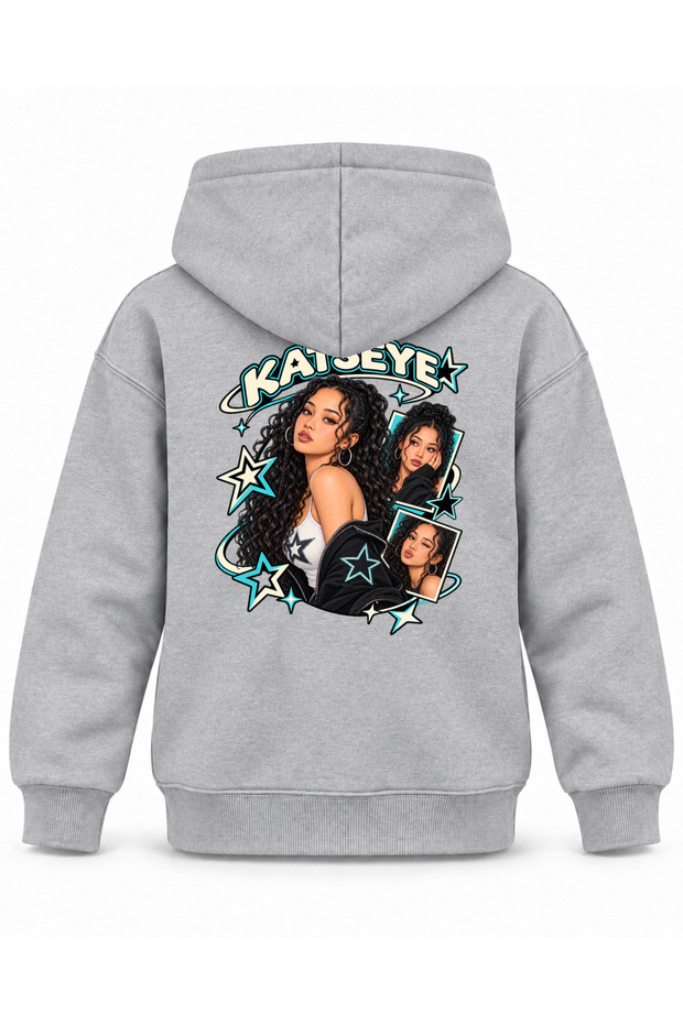 Katseye Star Ladder Character Printed Children's Hooded Sweatshirt