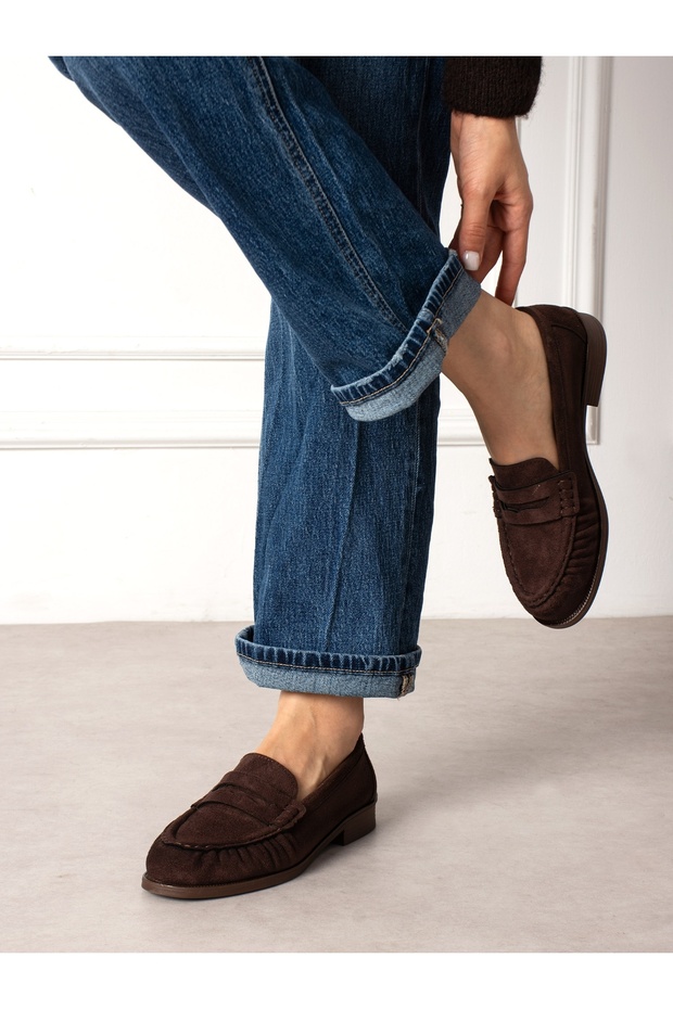 Bolly Brown Suede Women's Loafer