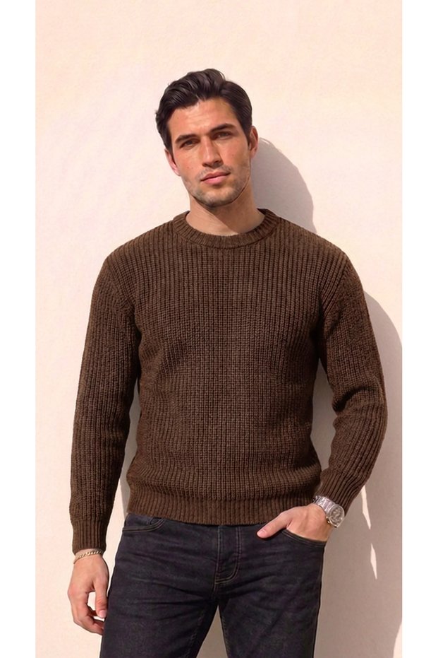Men's Crew Neck Knitwear Sweater