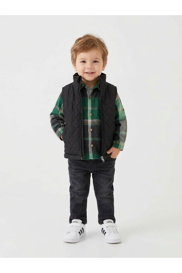 Boy's 3-Piece Set: Vest, Shirt, and Pants