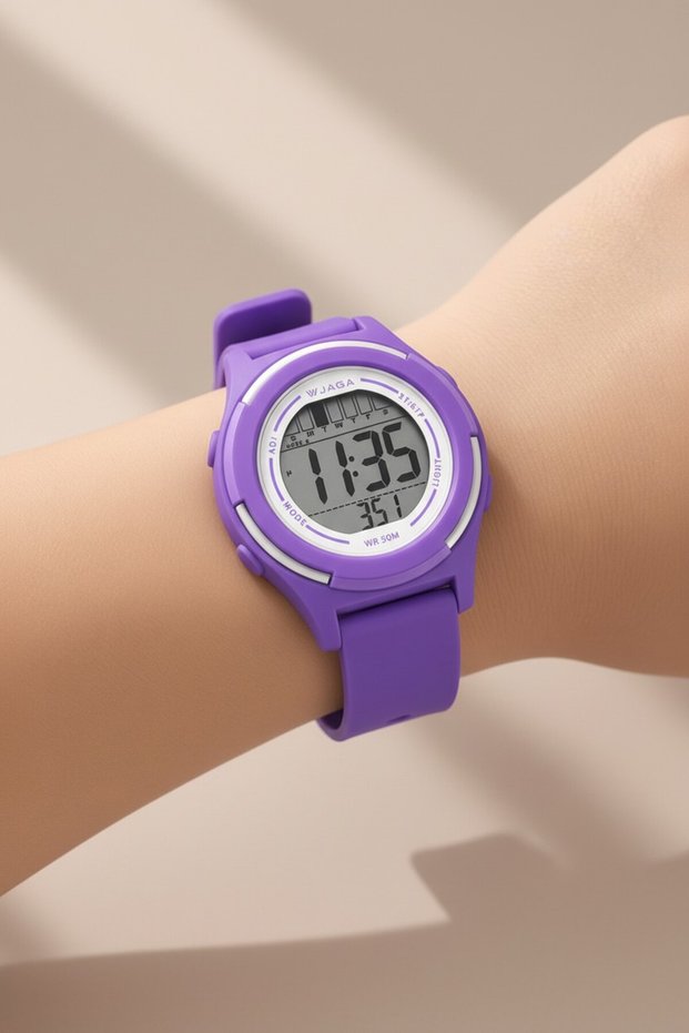 10 Atm Waterproof Silicone Cord Children's Wristwatch (Suitable for Use in the Sea and Pool)