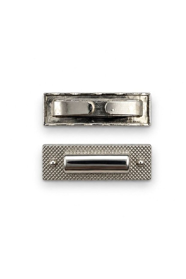 Bag Accessory 4 X 2 cm Metal Silver Color 01