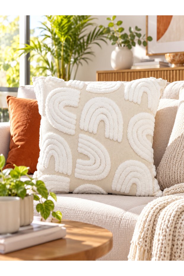 Puffy Cushion Cover - 43*43 cm - Rainbow