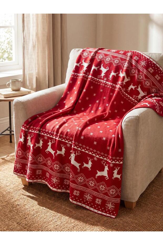 Mixed New Year Themed Knitwear Tv Blanket 100X150 cm (W6)