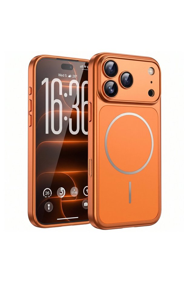 Case Compatible with Apple iPhone 17 Pro Max iPhone 17 Pro Appearance Transformation Cover Cosmic Orange