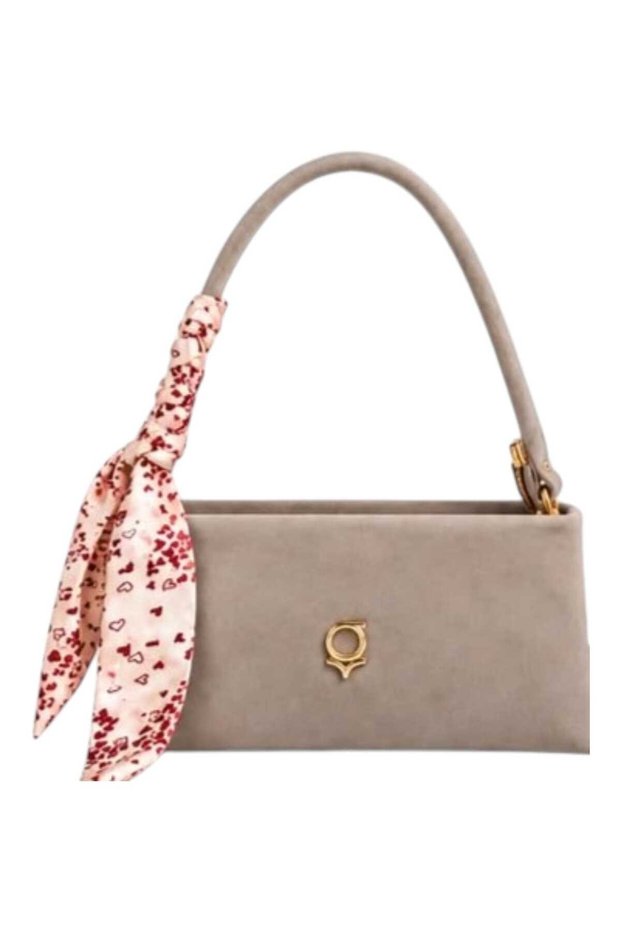 Ber2010 Suede Shoulder Bag Mink