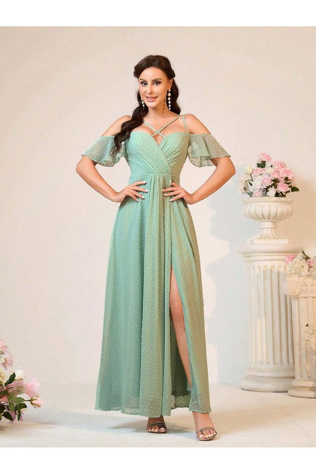 Rochie maxi, verde