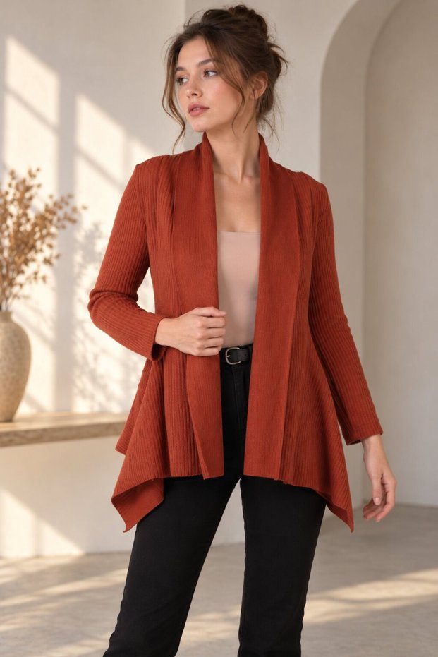 Women's Tile Knitwear Casual Cardigan Arm-27K001044