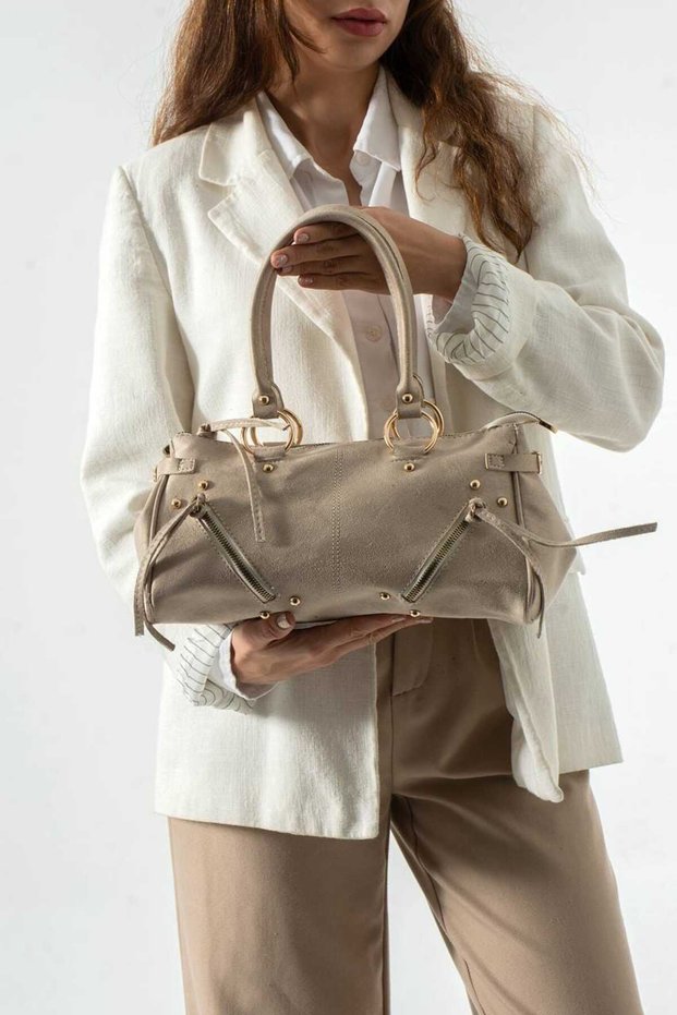 Mon54 Hand and Shoulder Bag Beige