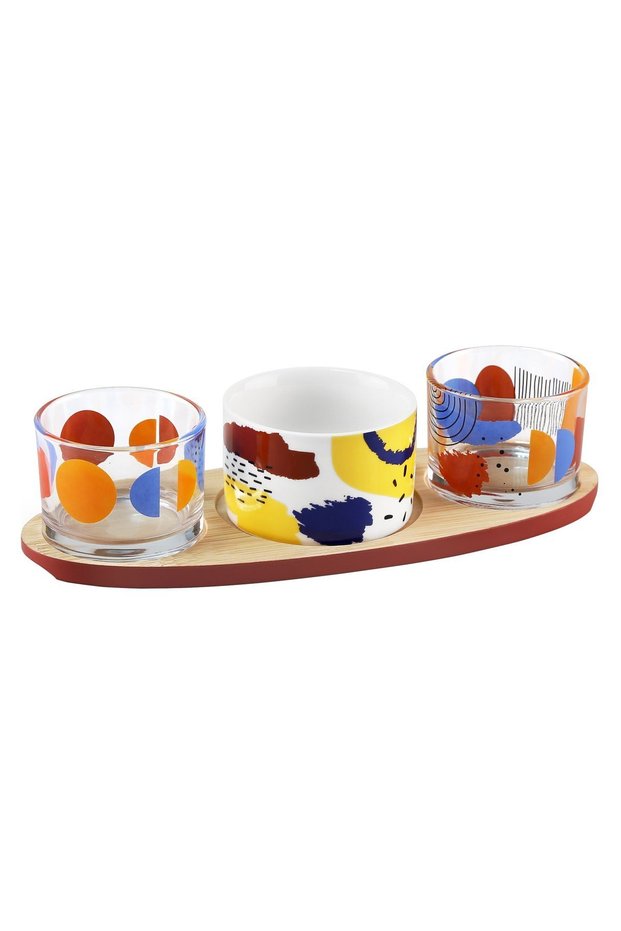 Appetiser serving set, 4 pieces -