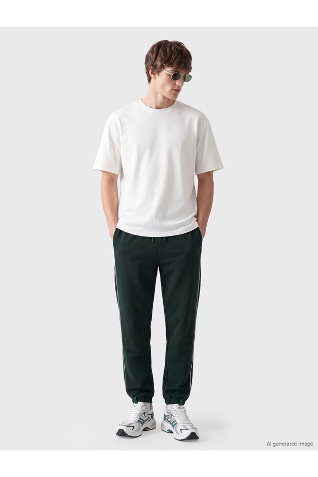 Peak New Season Green Regular Fit Men's Jogger Sweatpants