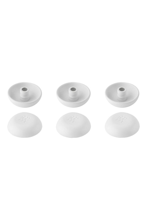 6-piece diffusers set, for vacuum food storage containers, plastic, "Cube" -
