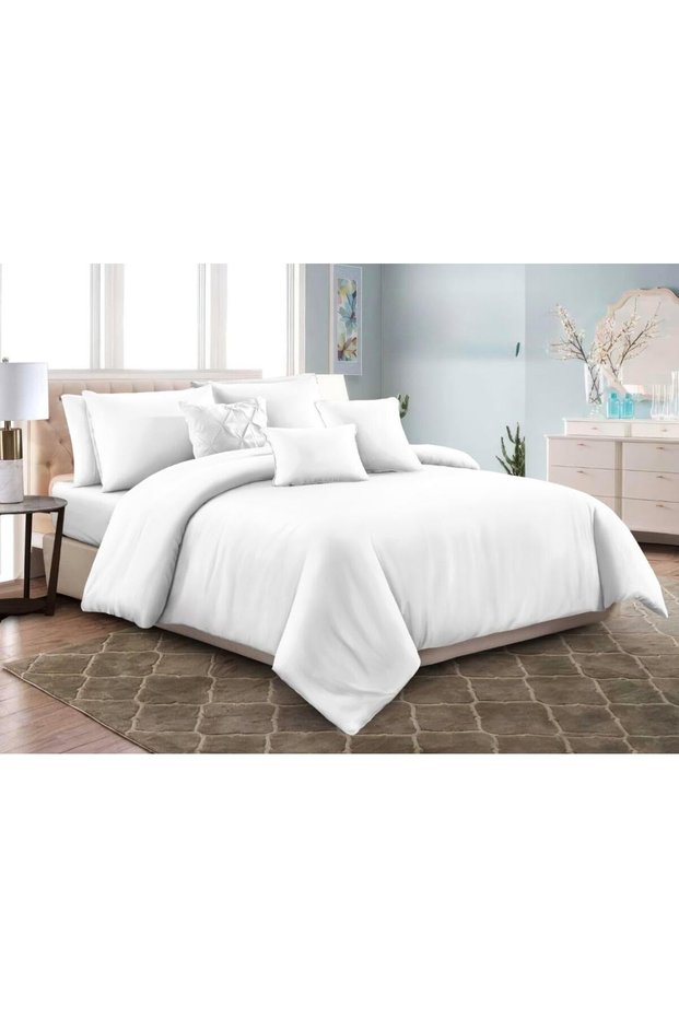 Luxury 3-Piece Microfiber Bedsheet Set – King Size | Ultra Soft, Breathable & Wrinkle-Resistant Bedding with 2 Pillowcases, All-Season Bedding for Home & Hotel (White, King (U.K. Standard))
