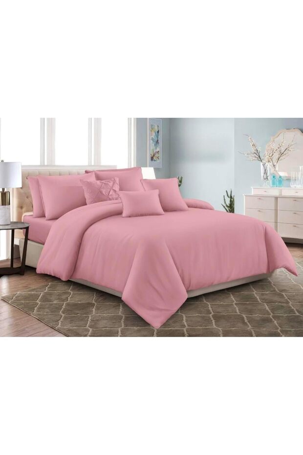 Luxury 3-Piece Microfiber Bedsheet Set – King Size | Ultra Soft, Breathable & Wrinkle-Resistant Bedding with 2 Pillowcases, All-Season Bedding for Home & Hotel (Pink, King (U.K. Standard))