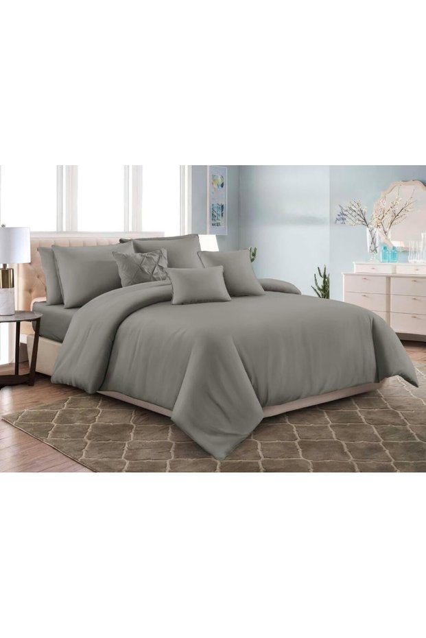 Luxury 3-Piece Microfiber Bedsheet Set – King Size | Ultra Soft, Breathable & Wrinkle-Resistant Bedding with 2 Pillowcases, All-Season Bedding for Home & Hotel (Light Gray, King (U.K. Standard))