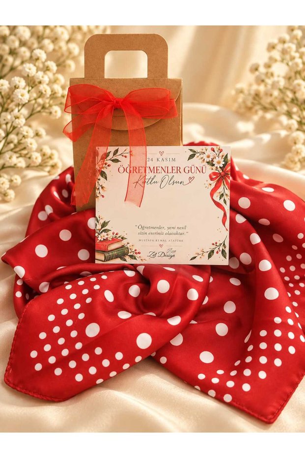 Special Gift Box for Teachers' Day with a Scarf