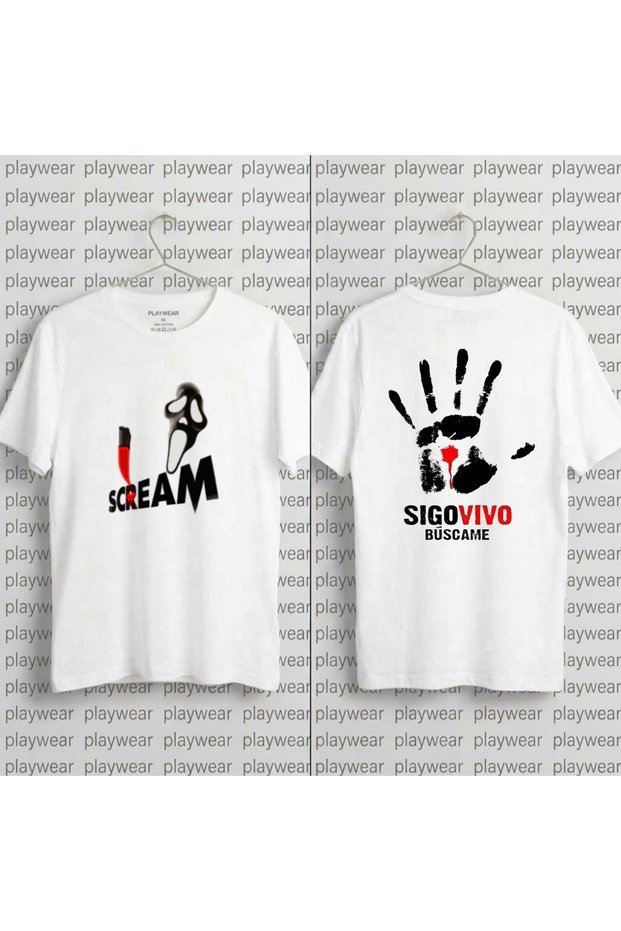 Sigo-Vivo-V2 Printed 100% Cotton Crew Neck T-Shirt