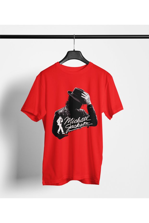Michael J. Printed Crew Neck Cotton Oversize Fit Unisex Short Sleeve Tshirt