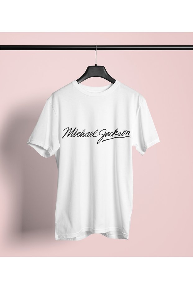 Michael J. Printed Crew Neck Cotton Oversize Fit Unisex Short Sleeve Tshirt