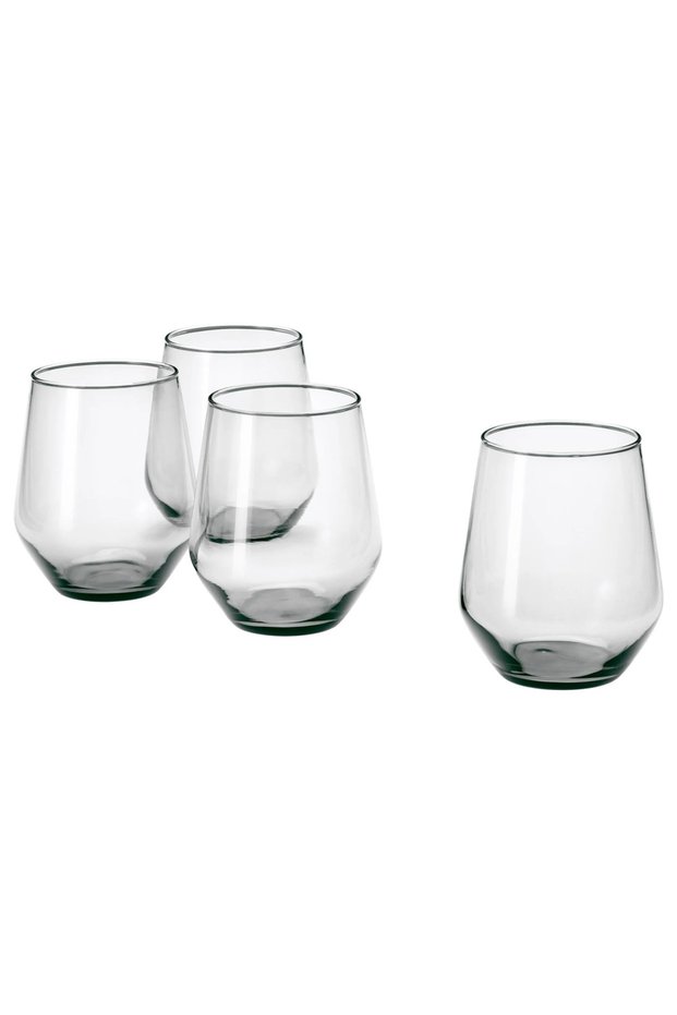 Ivrig Glass Set, Gray, 45 Cl, 4 Pieces