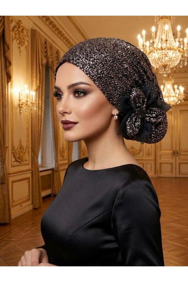 Ready-To-Wear Evening Dress Turban Copper