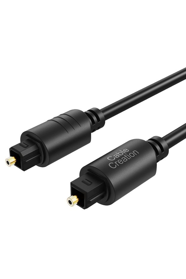 كابل صوت بصري رقمي من CableCreation بطول 12 قدم، كابل بصري من نوع Toslink