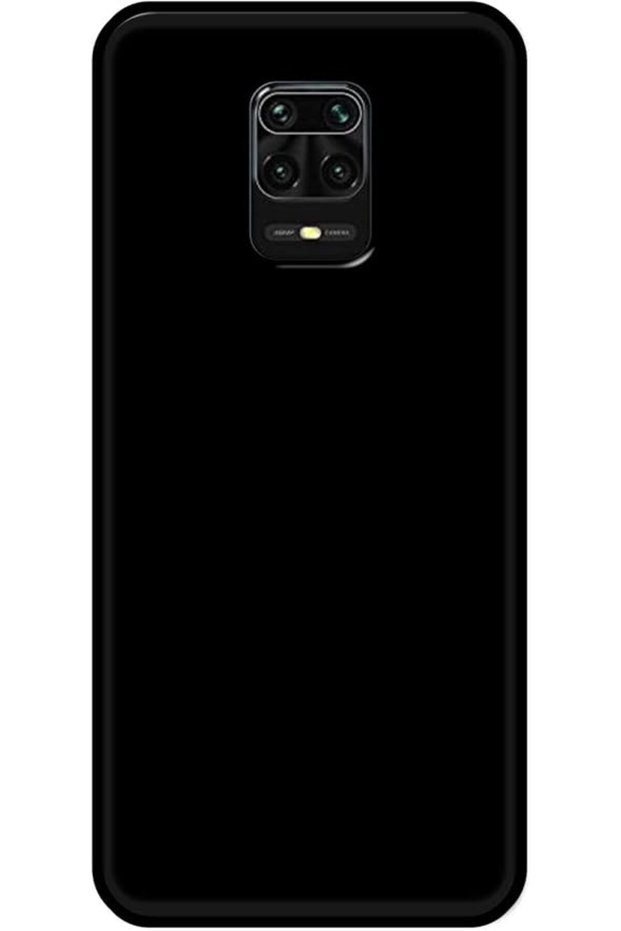 غطاء هاتف محمول من تصميم Khaalis بلون صلب 001 مع جوانب ناعمة سوداء لهاتف Redmi Note 9 Pro