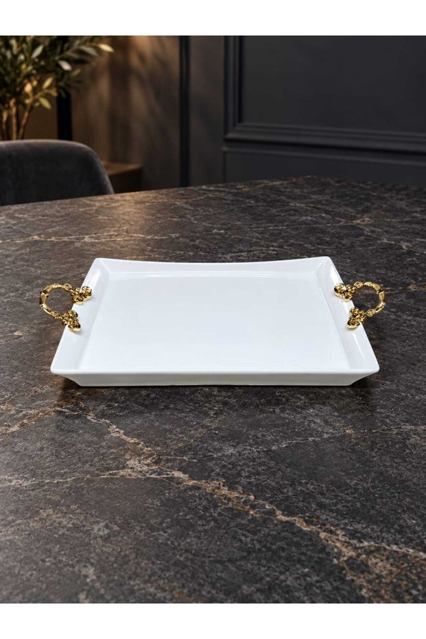 Presentable Gold Handle Tray