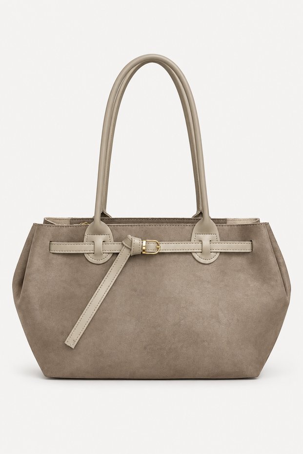 Helen Suede Bag 98-605 Std Beige