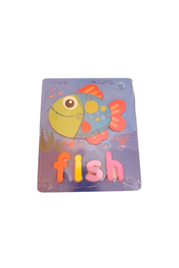 2D Puzzle, Fish, 9 pieces