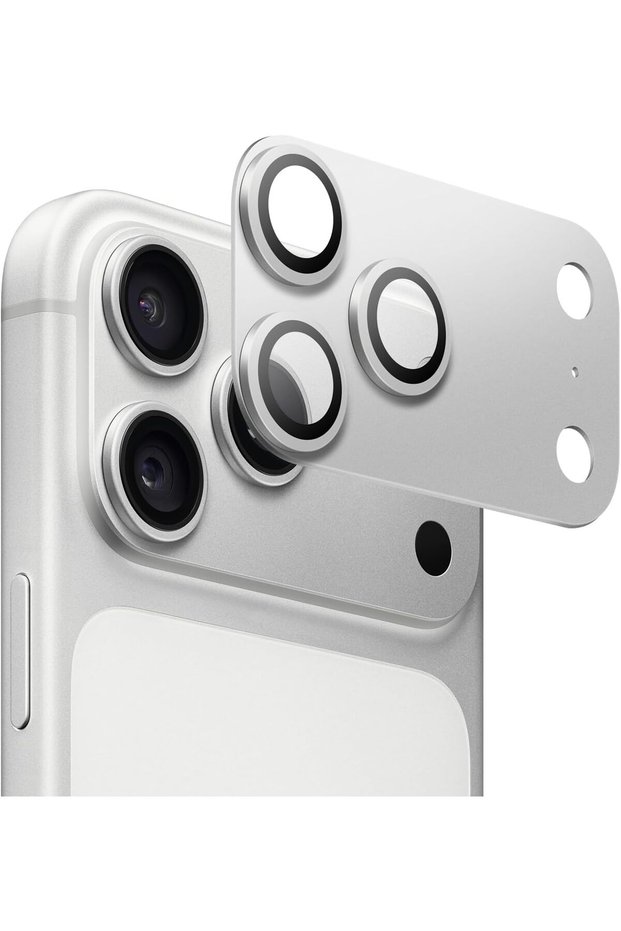 Metal Tempered Glass Camera Lens Protector (Complete Covers) for iPhone 18 Pro, Burgundy