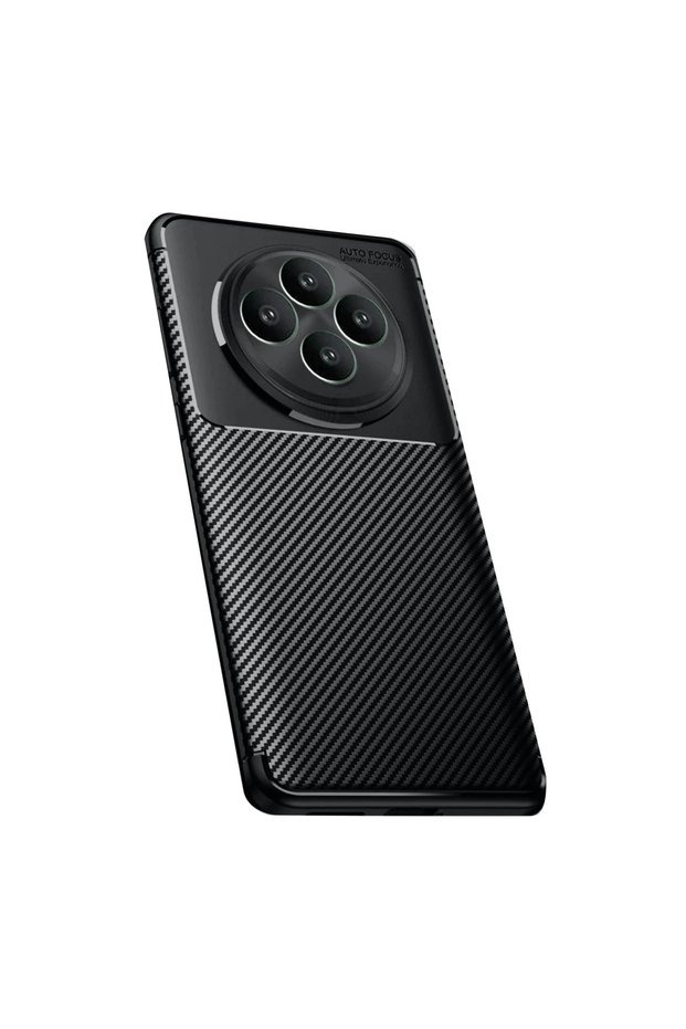 Oppo Reno 11 Fs Case Auto Focus Carbon Cover - Black