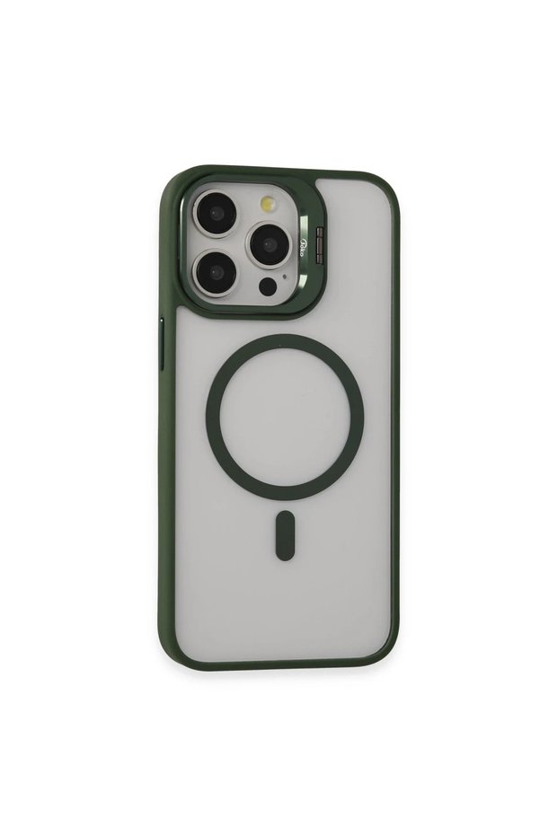 Joko apple iphone 15 pro case roblox lens magsafe stand cover - dark green