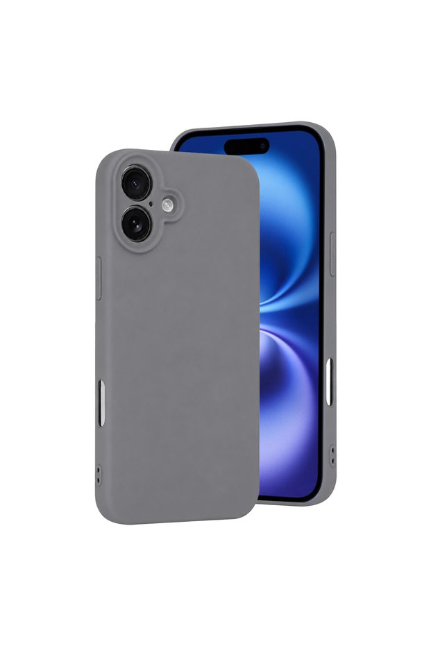 Apple iPhone 16 Plus Case First Silicone - Gray