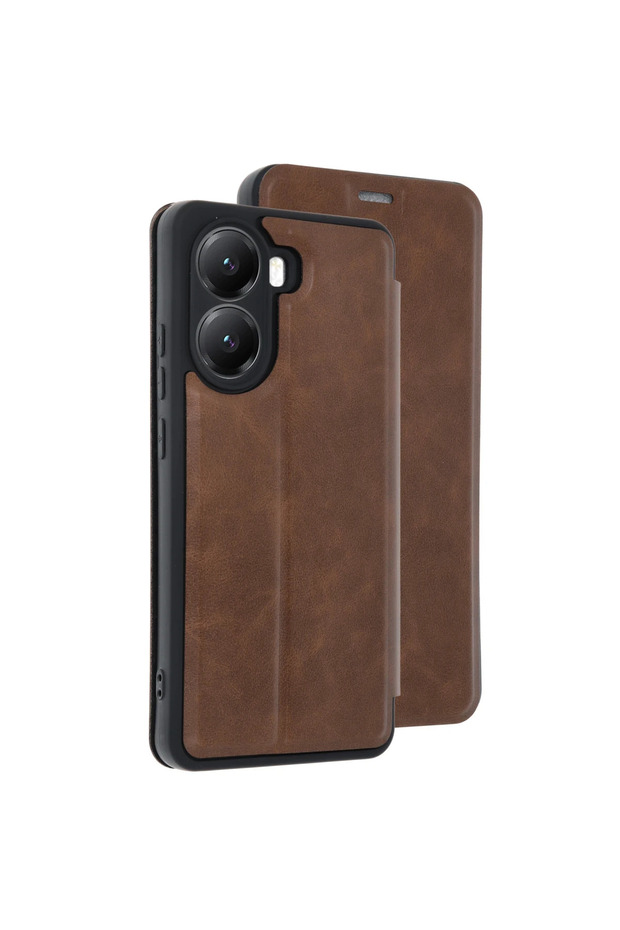 غطاء حماية قابل للطي لهاتف Xiaomi Poco X7 Pro - أسمر