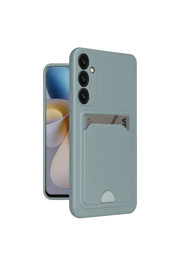 Samsung Galaxy A26 Case Kelvin Silicone with Business Card - Light Green