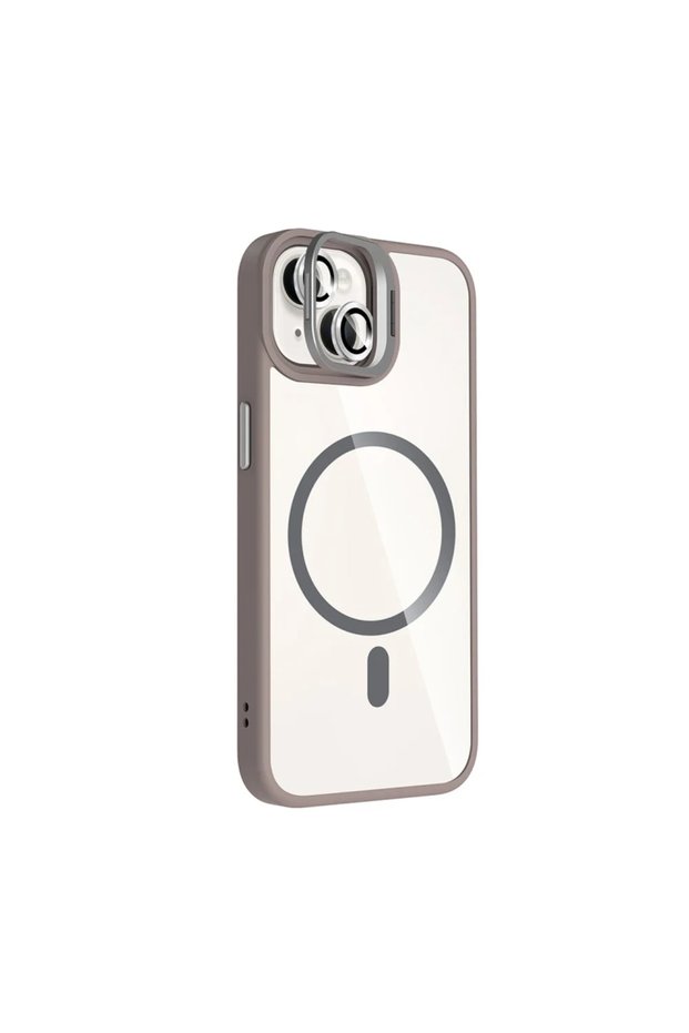 Joko apple iphone 15 remim lens magsafe stand cover - titan grey