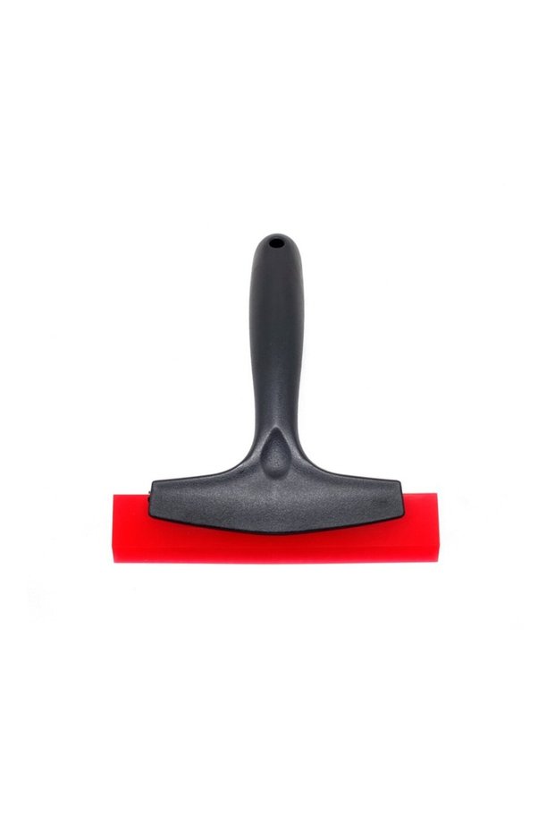 Professional Handle Silicone Water Squeegee Ragle Glass Film Application Apparatus Thin Tip Black Red
