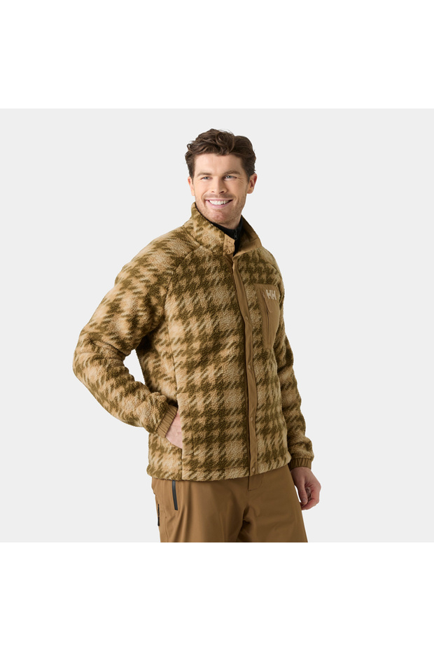 Panorama Printed Snap Erkek Polar Üst