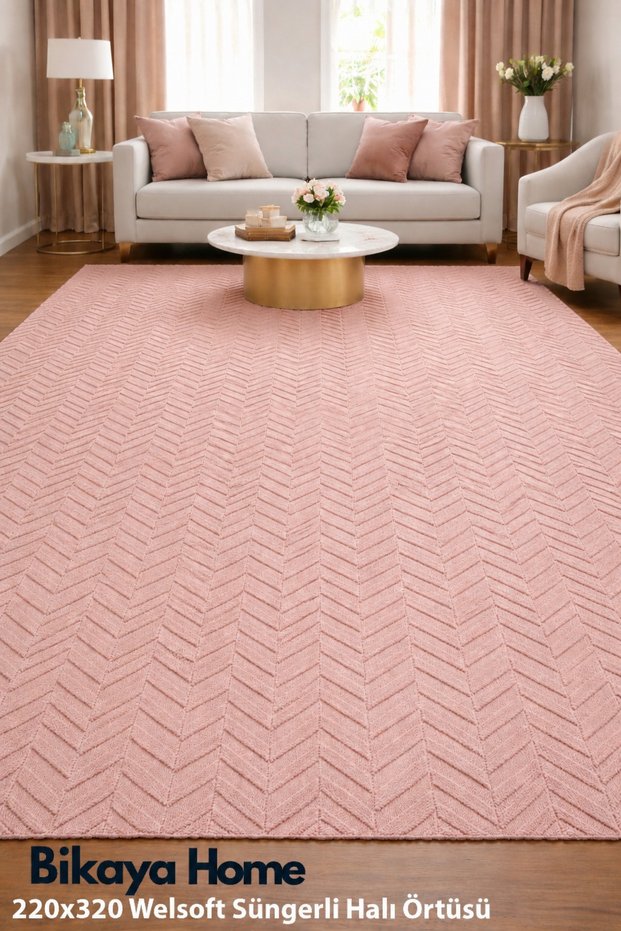 Bikaya Home Welsoft Sponge Carpet Cover 220X320 cm | Soft Textured | Modern Living Room & Living Room Decor